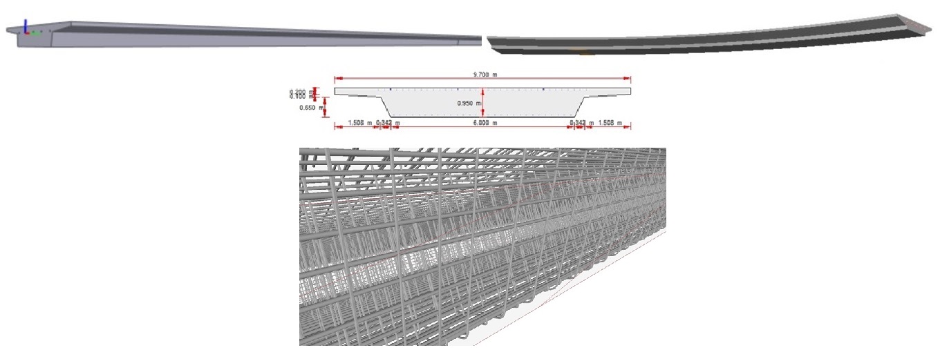 PONTIS | Tabuleiro Armado Seção e Carregamento
